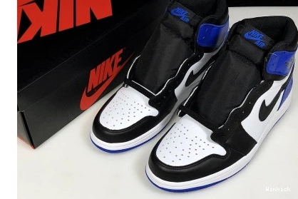 ROYAL-WHITE JORDAN “FRAGMENT” 1 AIR MENS RETRO SPORT BLACK 716371-040 0731